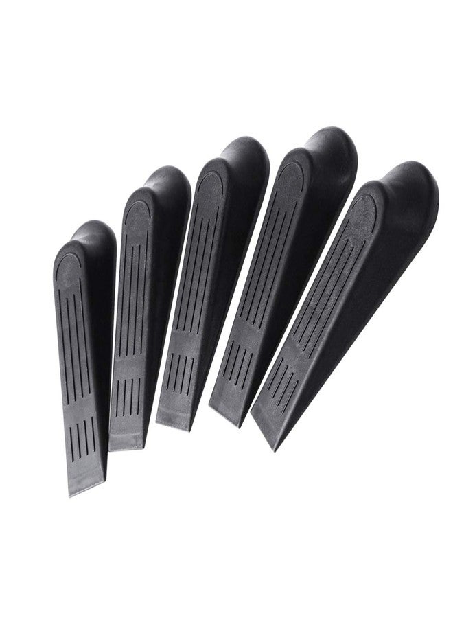 HEALLILY Door Stopper 5Pcs Rubber Door Stop Wedges Heavy Duty Door Stop Blocks Works On All Floor Surface Wedge Door Gap - Image 1